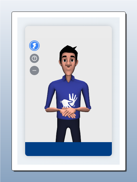 Captura de tela da plataforma Integra com tradução Libras 3D em ação.